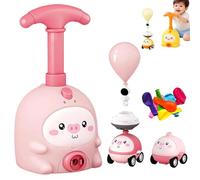 ActSo Animal Air Powered Balloon Car Toy,Balloon Launcher Toy Set, Animal Balloon Car Toy,Balloons Launcher Toys with 2 Cars, Air Inertial Balloons Pump Racer Vehicle Toys For Boys Girls(C)