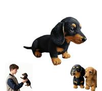 ActSo Dachy 2.0 Plush Dog,dachy dackel,Sofa Ornaments,Comfort Companion with Ultra-Soft and Soothing Weight, The Embrace That Lasts, Brings Relaxation,The Gentle Hug You Have-Black||1pcs