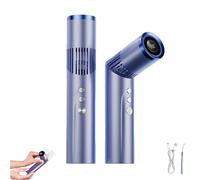 ActSo Mini Ventilador Giratorio 2 En 1 Y Linterna, Ventilador Portátil Recargable De Mano Con Linterna, Mini Ventiladores Giratorios De 90° Con Pantalla LED,para Viajes Y Oficina(C)