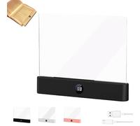 ActSo Smart LED Book Light, Rechargeable LED Clear Full Page Reading Light 3 Colors & Timer, Dimmable Clear Flat Reading Light, Book Light Gifts for Readers Women Men,Student Reading Lamp-A