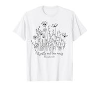 Actúa con Justicia y ama a los Hombres y Mujeres Cristianos aman a Dios y a Jesús Camiseta