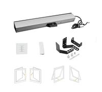 Actuador De Abridor De Ventana Eléctrico, Abridor De Ventana De Cadena Única De 24 V Con Control Remoto, For Tragaluz Y Ventilación De Techo, Carrera 300-1000 Mm(24v+controller,Stroke 400mm)