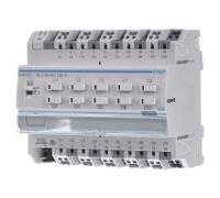 Actuador de conmutación KNX de 10 posiciones o actuador de persiana / persiana de 5 posiciones TX... | Hager | TXA610D | Accionador del interruptor