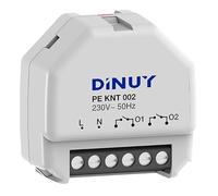 Actuador de conmutacion/persianas 2 canalesDINUY PE KNT 002