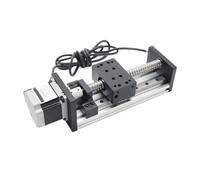 Actuador de guía de movimiento lineal, deslizamiento de carril lineal doble, husillo de bolas 1605 motorizado, con motor paso a paso Nema23, 100 mm a 400 mm(Stroke 300mm,With DM542)