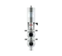 Actuador de válvula de inversión neumática de acción simple de acero inoxidable 304 con abrazadera triple de 3-1/2" y diámetro exterior de 106 mm