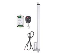 Actuador eléctrico de 24 V CC, carrera de 450 mm, 750 N, de elevación de actuador de movimiento lineal con engranaje de metal (Actuador con controlador de control remoto)