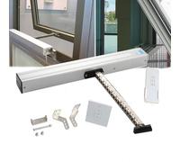Actuador eléctrico de 24 V para abrir ventanas de bajo ruido, doble cadena con 400 N a prueba de robo de fuerza, carrera ajustable, 300 1000 mm, incluye control remoto e interruptor