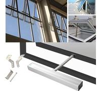 Actuador eléctrico de ventana (24 V), abridores automáticos de ventana de cadena, carrera de 300 mm a 800 mm, para ventanas abatibles, tragaluces y ventilación de techo, solo motor de 400 mm-24 V