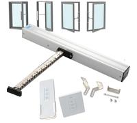 Actuador EléCtrico para Apertura Ventanas, 300 Mm-800 Mm, Abridor AutomáTico Ventanas Cadena 24V, Motorizado, con Mando Distancia E Interruptor, para Ventanas Altas Claraboyas(400mm)