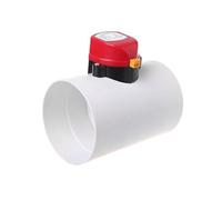 actuador for válvula de compuerta de aire Válvula de compuerta motorizada plástico 110mm, control solenoide conducto aire eléctrico for ventilación 4 pulgadas, 220V, 12V y 24V(AC 220V)