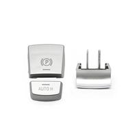 Actuador Freno Mano Epb Para Serie 5 7 Para X3 Para X4 Para X5 Para X6 M5 Para F01 F02 Interruptor Freno Estacionamiento Electrónico Botón P Cubierta Mano(A Silver 1 Set)