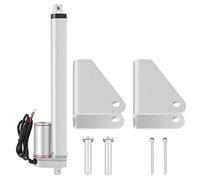 Actuador JS TGZ U1 L, actuador eléctrico L 12 V, fuerza de empuje 1000 N con carcasa totalmente metálica, 4 para equipos Automo e (Stroke 300mm)