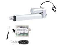 Actuador lineal 750N 1000N 1500N DC12V engranajes de metal con controlador de actuador lineal de interruptor limitado interior(750N 10MM-S Black,50mm Stroke)