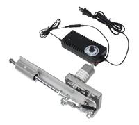 Actuador lineal alternativo de 24V CC, , brazo basculante telescópico ajustable, mecanismo de engranaje, adaptador de regulación de velocidad del Motor(3-15cm travel,120 times)