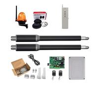 Actuador lineal de abridor puerta Engranaje helicoidal CC Abridor automático abatible Tubo eléctrico, luz, botón, operador GSM Industrial Comercial(KIT D)