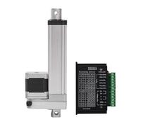 Actuador lineal de alta precisión eléctrico Nema17 motor paso a accionado 50mm-1000mm eje empuje viaje for equipos automatizados(400mm Travel;+Motor and Drive)