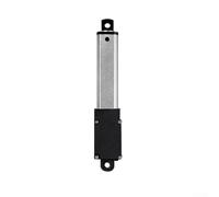 Actuador lineal eléctrico 60N 12V DC 30mm Varilla suave no giratoria aleación de aluminio para elevadores de TV Camas de masaje Muebles ajustables Silve Control de polaridad de bajo ruido Silve