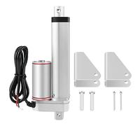 Actuador lineal eléctrico de 12 V CC, 1000 N, con carrera de 150 a 500 mm, motor de empuje y tracción con soportes de montaje, carcasa de aluminio resistente al agua IP54 para (Recorrido de 150 mm)