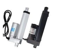 Actuador lineal eléctrico de 200 mm y 150 mm, 12 V/24 V, controlador de carrera de motor lineal, 100/300/500/700/1000/1200/1500 N.(24V 1200N 6mm s,White 150mm)