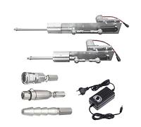 Actuador Lineal, Kit de actuador lineal telescópico, con conector 3XLR Conector Vac-U-Lock final Motor alternativo DC 12V 24V(12V 150mm 45rpm)