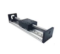 actuador lineal, Mesa Deslizante Cuadrada Doble Guid Lineal SFU 1204/1605/1610 Plataforma De Tornillo Bola Carro Bloque Etapa Movimiento XYZ 4 Uds Deslizadores(SFU1204 100x80 Tabl,1000mm)