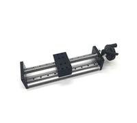 actuador lineal, Mesa Deslizante Cuadrada Doble Guid Lineal SFU 1204/1605/1610 Plataforma De Tornillo Bola Carro Bloque Etapa Movimiento XYZ 4 Uds Deslizadores(1204-Black handwheel,600mm)
