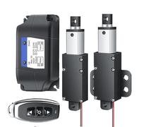 Actuador lineal pequeño de 12 V/24 V, 10 mm, 15 mm, fuerza máxima de 15 kg, motor eléctrico for robótica con soporte de control inalámbrico.(M1 24V 150N,15mm Stroke length)