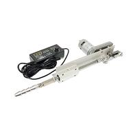 Actuador Lineal Telescópico, con Regulador de Velocidad Alto Torque 40Kg.CM Carrera 80mm Display Adaptador Corriente, Servicio pesado(24V80rpm)