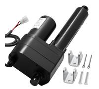 Actuador lineal VEVOR de 12 V, 200 mm, motor lineal de 9000 N, IP65, 5 mm/s, con soportes de montaje para contenedores de maquinaria industrial y sistemas de elevación de alta resistencia.