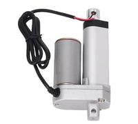Actuador lineal ZenithAur de 12 V, fuerza de empuje 750 N, longitud de carrera de 50 mm, cuerpo de aleación de aluminio con clasificación IP54, actuador de movimiento eléctrico