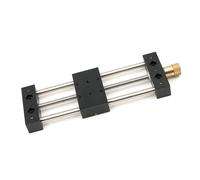 Actuador manual de mesa deslizante con plataforma de aluminio para control de desplazamiento, etapa lineal de viaje con orificio de montaje