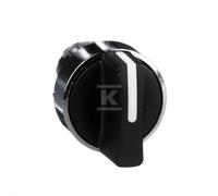 Actuador selector 3 posiciones, palanca corta, negro ZB4BD3