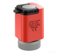 Actuador térmico eléctrico auto para el múltiple M30x1.5 de la calefacción | Controlador automático de válvula AC/DC 12-230V, silencioso, normalmente cerrado, para radiador casero, rojo