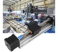 Actuadores de Movimiento Lineal, Guía de Riel CNC Etapa de Deslizamiento Tabla de Movimiento de Lineal Actuador con Cable de Datos para Aplicaciones de Mecanizado CNC (300 mm)