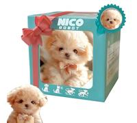 Actualice el Perro robótico AI, Nuevo Cachorro Robot Realista Que actúa como un Cachorro Real: Caminar, ladrar, Mover la Cola, Sentarse y Correr, Regalo electrónico para Mascotas con Caja de Regalo