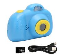 Actualice la Cámara Selfie para Niños, Videocámara Digital Selfie para Niños 1080P Lente Dual 2.4 Pulgadas HD, Cumpleaños, Navidad, Regalos Electrónicos, Juguetes para Niños de 3 a 9(azul)