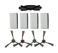 Actualiza tu aspiradora AIRROBO P30 con cerdas laterales de cepillo principal de repuesto y unidad de filtración para mejorar el flujo de aire y la recogida (A)