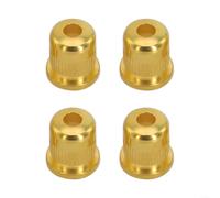 Actualiza tu bajo eléctrico con este juego de 4 piezas de virolas de montaje de cuerda (dorado)