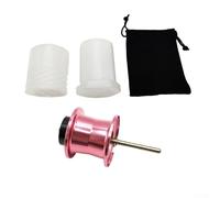 Actualiza tu cebo con este carrete de aleación de aluminio para TATULA 103 SV TW 25 para TATULA 100 Soporte de fundición de larga distancia (rosa)