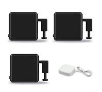 Actualiza tu hogar con pulsador de botón inteligente, compatible con control remoto inteligente para una fácil gestión de dispositivos (negro) + HUB)