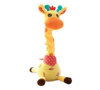 Actualización del juguete de jirafa bailarína y parlante, peluche interactivo con captura y reproducción de voz, control de volumen ajustable, juguete musical educativo para niños de 0 a 6 años
