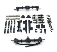 Actualización RC Compatible con MN para MN82 LC79 Piezas De Mejora para Coche RC Crawler 1/12: Eje Delantero Y Trasero, Pedales, Barra De Tracción, Suspensión, Marco, Base del Timón