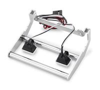 Actualización RC Compatible con TRX-4 1/10 RC Crawler Car Upgrade Parts Accesorios para Mini Parachoques Delantero De Metal con Kit De Luz