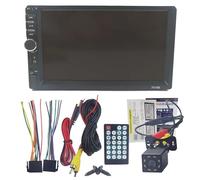 Actualizaciones de radio doble DIN para coche, reproductor de pantalla de 7 pulgadas, sistema operativo, subwoofer de coche, cámara de copia de seguridad, estéreo, con salida de subwoofer, radio FM