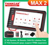 [Actualizaciones gratuitas de por vida] THINKCAR ThinkScan Max 2 Español Sistema completo Herramientas de diagnóstico automotriz CAN FD para GM AF DPF 28 Reset Escáner OBD automático Thinktool MAX 2 G