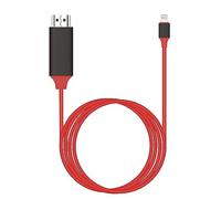 [Actualizado] Adaptador Lightning a HDMI, Certificado Apple MFi 1080P HDTV Cable Adaptador Compatible con iPhone, iPad, Conector de Pantalla de sincronización AV Digital en proyector de Monitor de TV