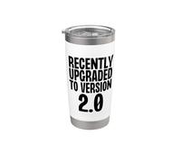 Actualizado recientemente a la versión 2.0 Age Birthday Vaso térmico de acero inoxidable de doble pared