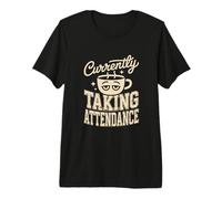 Actualmente asistiendo al Profesor Café Humor Camiseta Premium