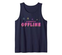 Actualmente Desconectado AFK Estilo Arcade Retro Humor Camiseta sin Mangas